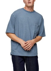 Topman Boxy Fit Stripe T-Shirt