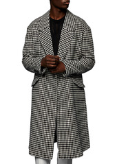 Men's Topman Houndstooth Coat