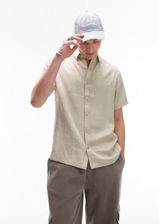 Topman Bandana Jacquard Button-Up Shirt