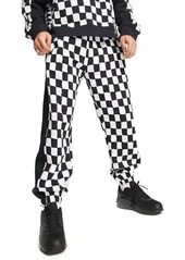 Topman Checkerboard Joggers in Black at Nordstrom