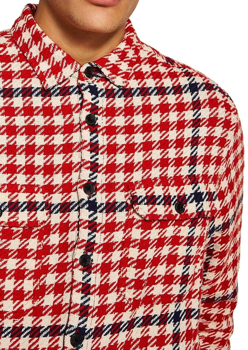 houndstooth overshirt