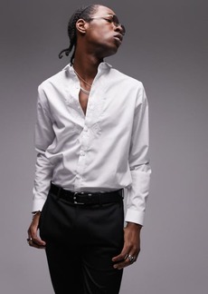 Topman Embroidered Button-Up Shirt