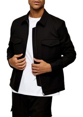 Topman Four-Pocket Classic Fit Shirt Jacket