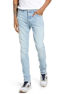 Topman Men's Blowout Stretch Skinny Jeans in Light Blue at Nordstrom
