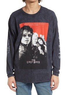 Topman Men's The Lost Boys Oversized Graphic Tee in Black at Nordstrom