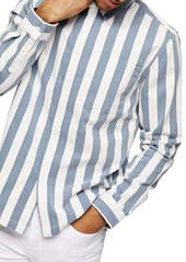 Topman Mikey Slim Fit Stripe Button-Up Shirt