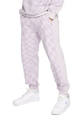 Topman Oversized Checkerboard Joggers in Lilac at Nordstrom