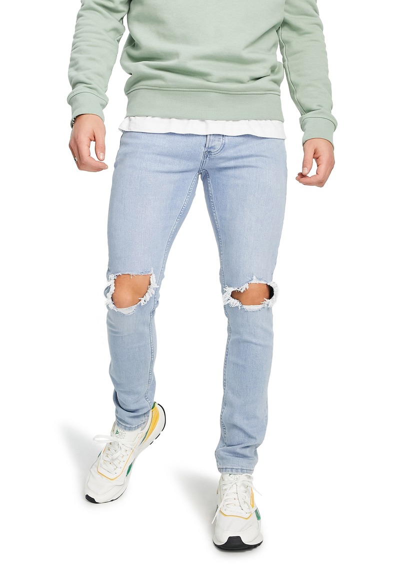 topman light blue skinny jeans