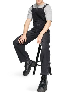 Topman Rodeo Dungarees in Black at Nordstrom