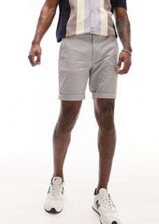 Topman Skinny Stretch Cotton Chino Shorts