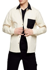 Topman Sliced Button-Up Shirt