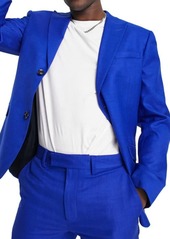 Topman Slim Fit Single Breasted Sport Coat in Blue at Nordstrom