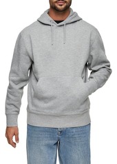 Topman Twill Pullover Hoodie in Grey at Nordstrom