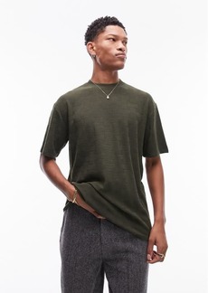 Topman Weave Pattern Oversize T-Shirt