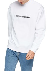 Topman Topmman The Future Men's Mock Neck Sweatshirt