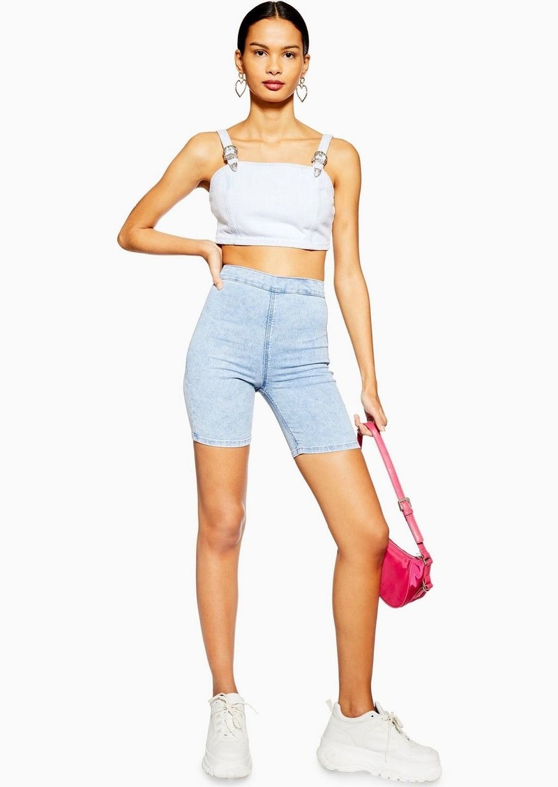 topshop denim cycling shorts