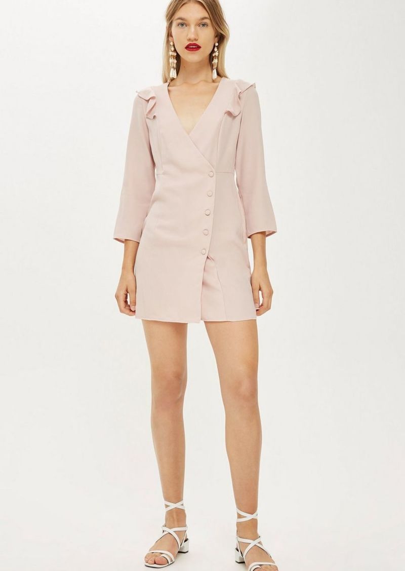 topshop wrap mini dress