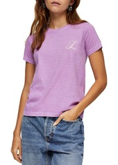 Topshop Embroidered Letter T-Shirt