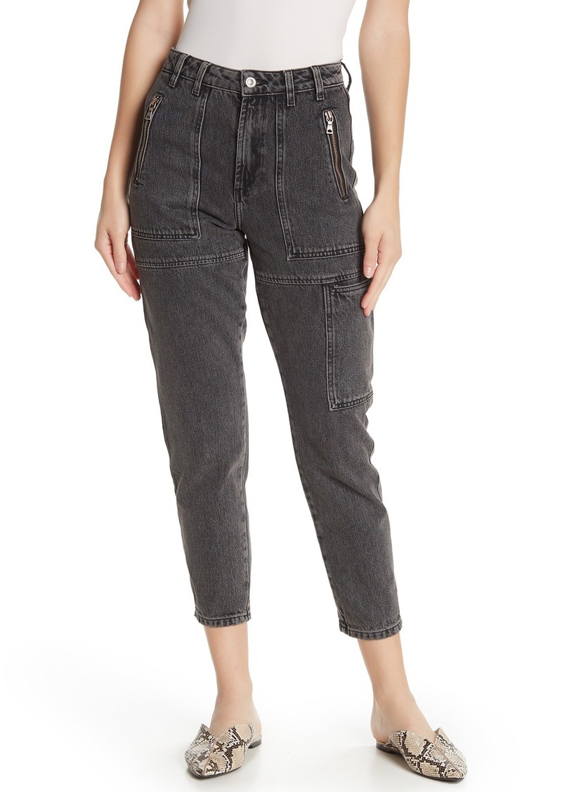 High Rise Cropped Worker Jeans