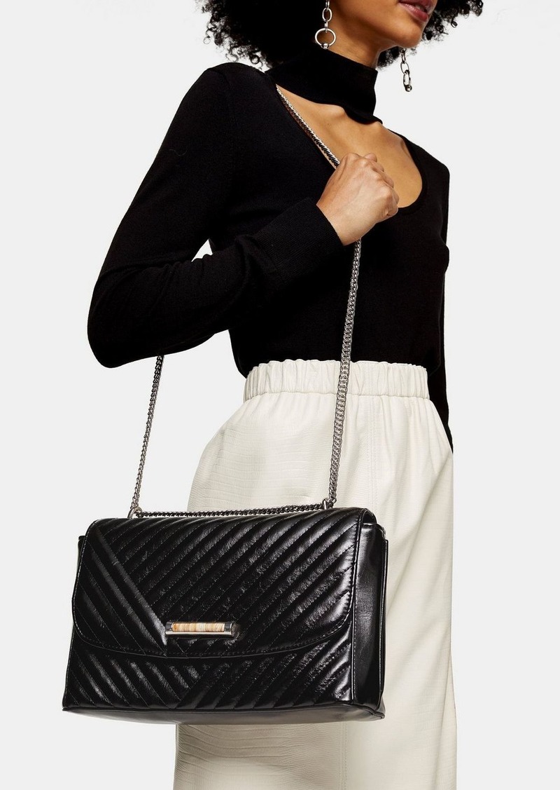 topshop black shoulder bag