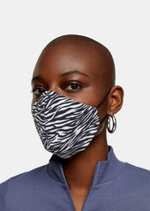 Topshop 2-pack fashion face coverings in zebra and monochrome