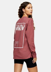 Topshop Active long sleeve sports top in rose pink