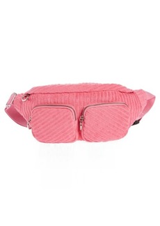 Topshop Brit Cotton Blend Terry Belt Bag in Pink at Nordstrom