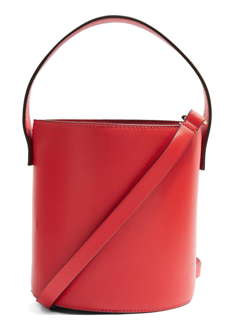 topshop red bucket bag