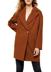 Topshop Carly Coat in Brown at Nordstrom