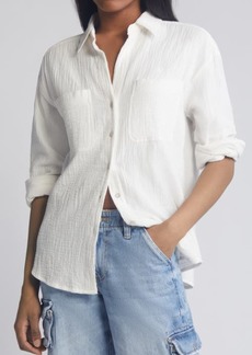 Topshop Casual Cotton Button-Up Shirt