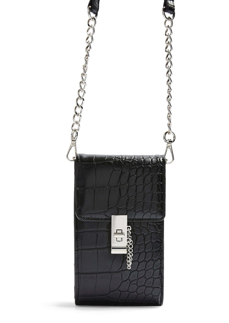 topshop marissa crocodile mini bag