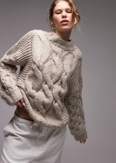 Topshop Chunky Cable Stitch Sweater