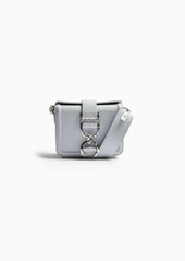Topshop crossbody bag with metal hardware in pale blue