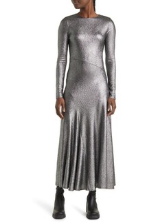 Topshop Cut & Sew Long Sleeve Midi Dress