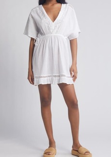 Topshop Embroidered Cotton Cover-Up Dress