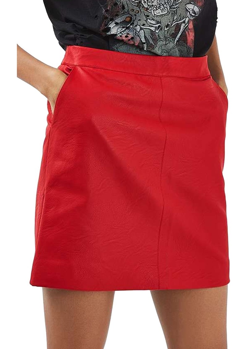 Topshop Topshop Faux Leather Pencil Skirt (Regular & Petite ...