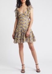 Topshop Floral Ruffle Chiffon Sundress