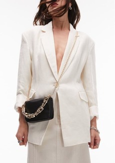 Topshop Giselle Faux Leather Top Handle Grab Bag