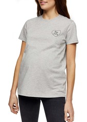 Topshop Hey Baby Embroidered Maternity T-Shirt