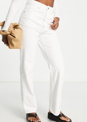 Topshop Kort High Waist Jeans in White at Nordstrom