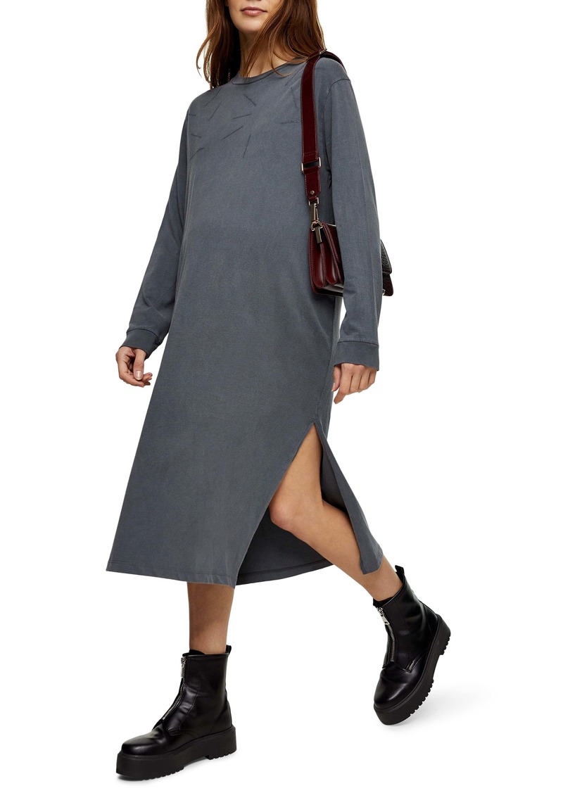 Topshop Long Sleeve Maternity T-Shirt Dress