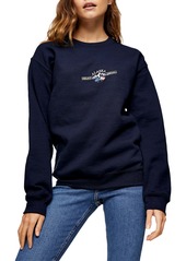 Topshop Mini Alaska Embroidered Sweatshirt