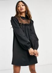 Topshop mini dress in black