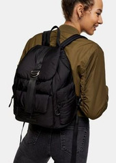 Topshop Nylon backpack in black