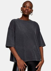 Topshop oversized T-shirt in washed black