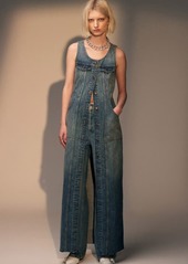 Topshop Sleeveless Denim Maxi Dress