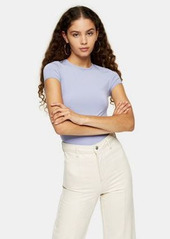 Topshop slinky t-shirt in lilac