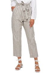 Topshop Stripe Peg Trousers in Grey Multi at Nordstrom