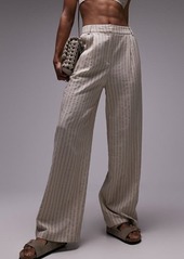 Topshop Stripe Wide Leg Pants