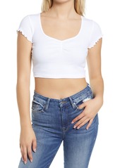 Topshop 2-Pack Ruched Crop Tops